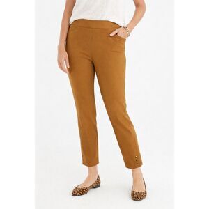 Chico's Dress Pants Size Size US 14 Mustard Straight High Rise Career Minimalist